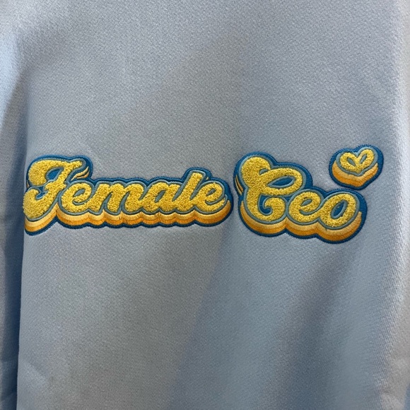 Good American Sweatshirt  Sz 3x Blue The B Project Female CEO Pullover Knit - Picture 3 of 8